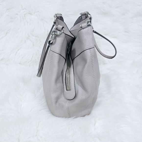 Coach Lexy Shoulder Beige Leather Purse - Picture 4 of 15